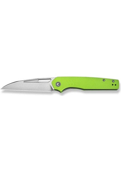 Guile Front Flipper & Thumb Hole Knife Green G10 Handle Satin Finished Çakı