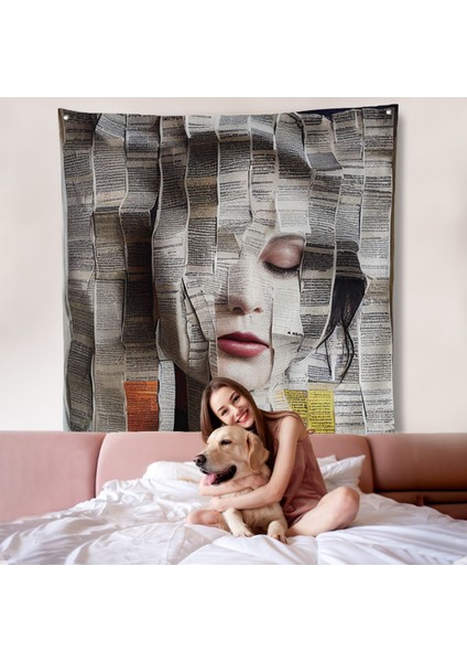 Gazete ve Dergilerden Kadın Duvar ÖRTÜSÜ-8365