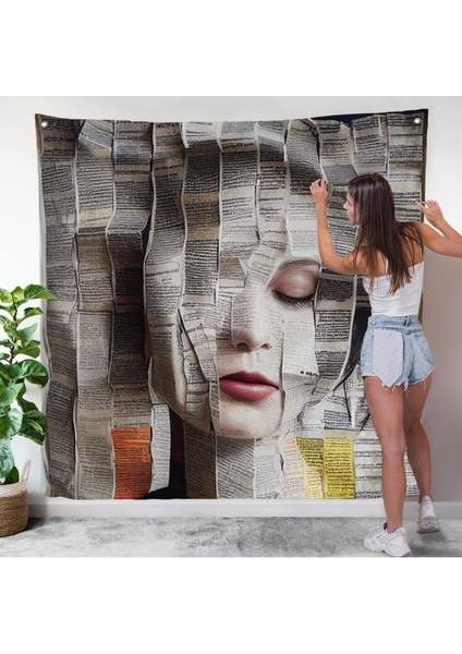 Gazete ve Dergilerden Kadın Duvar ÖRTÜSÜ-8365 modelleri