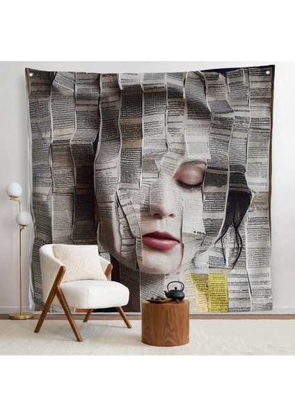 Gazete ve Dergilerden Kadın Duvar ÖRTÜSÜ-8365