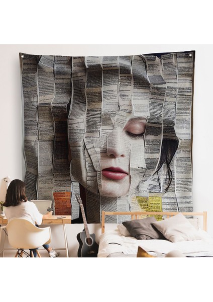 Gazete ve Dergilerden Kadın Duvar ÖRTÜSÜ-8365