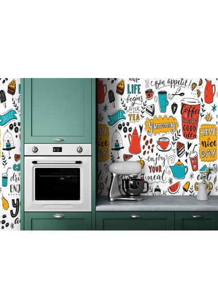 Mutfak Cafe ve Restoran Modern Duvar KAĞIDI-5712