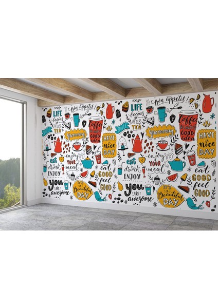 Mutfak Cafe ve Restoran Modern Duvar KAĞIDI-5712 fiyatları