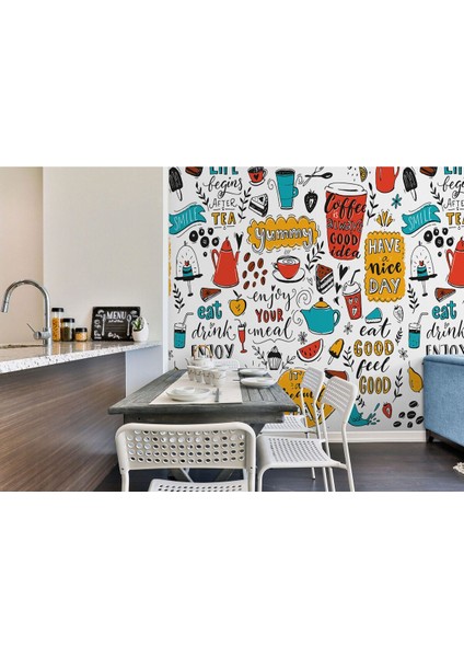 Mutfak Cafe ve Restoran Modern Duvar KAĞIDI-5712 fırsatları
