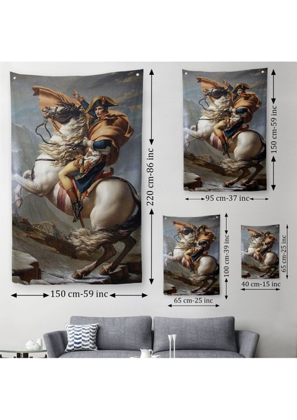 Bonaparte Franchissant Le Grand-Saint-Bernard Duvar Örtüsü - HALISI-6296 modelleri