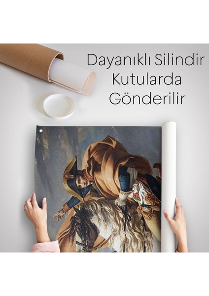 Bonaparte Franchissant Le Grand-Saint-Bernard Duvar Örtüsü - HALISI-6296 indirimleri