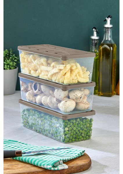 Saklama Kabı 3 Adet 2000 ml Kahverengi fiyatları