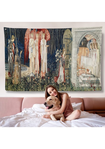 William Morris Kutsal Kase Duvar ÖRTÜSÜ-7033