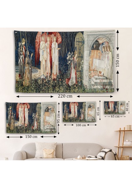 William Morris Kutsal Kase Duvar ÖRTÜSÜ-7033 fırsatları