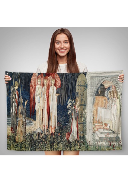 William Morris Kutsal Kase Duvar ÖRTÜSÜ-7033