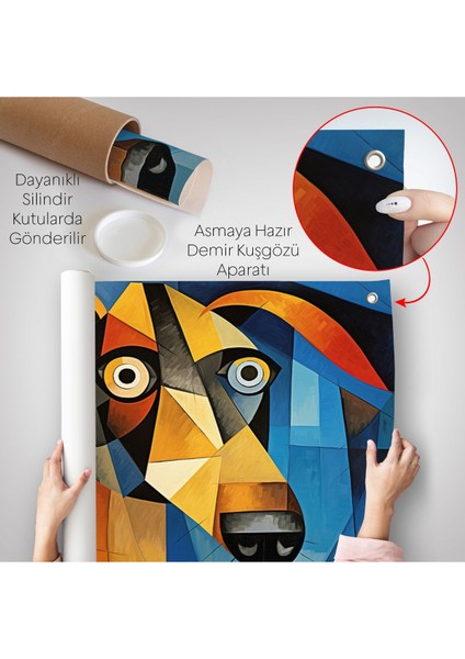 Pablo Picasso Tarzında Soyut Köpek Duvar ÖRTÜSÜ-7212 indirimleri