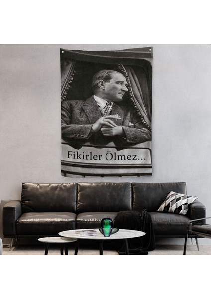 Atatürk'ün Doğu Ekspresinde Fotoğrafı Duvar Örtüsü - HALISI-6222