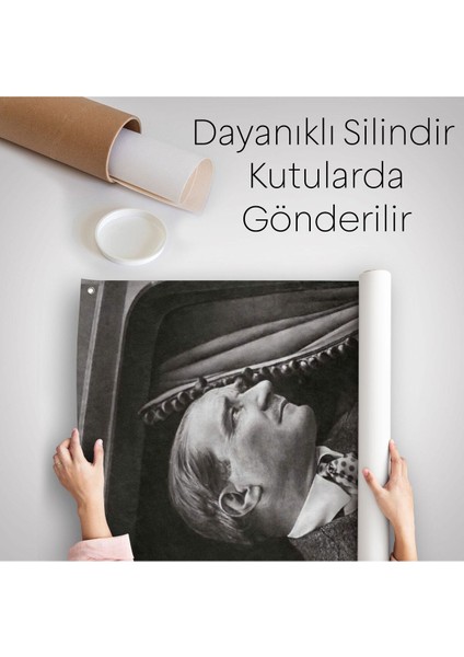 Atatürk'ün Doğu Ekspresinde Fotoğrafı Duvar Örtüsü - HALISI-6222 indirimleri