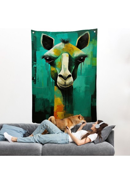 Sevimli Zürafa Duvar ÖRTÜSÜ-7963