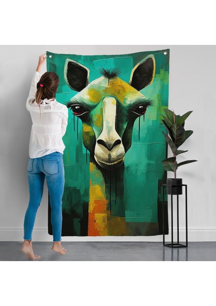 Sevimli Zürafa Duvar ÖRTÜSÜ-7963 modelleri