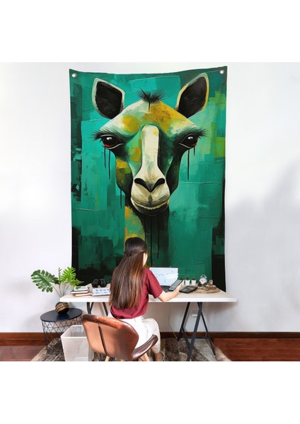 Sevimli Zürafa Duvar ÖRTÜSÜ-7963