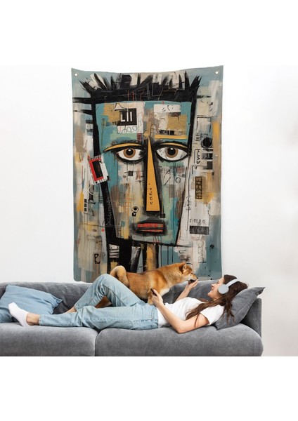 Sürreal Insan Yüzü Duvar ÖRTÜSÜ-7999