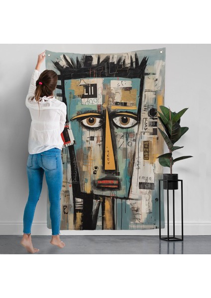 Sürreal Insan Yüzü Duvar ÖRTÜSÜ-7999 modelleri
