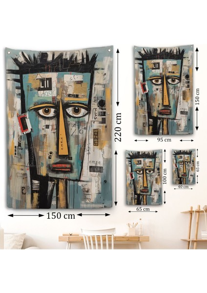 Sürreal Insan Yüzü Duvar ÖRTÜSÜ-7999 fırsatları