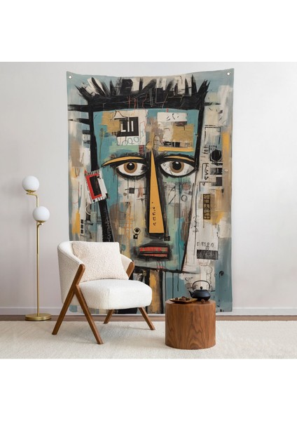 Sürreal Insan Yüzü Duvar ÖRTÜSÜ-7999