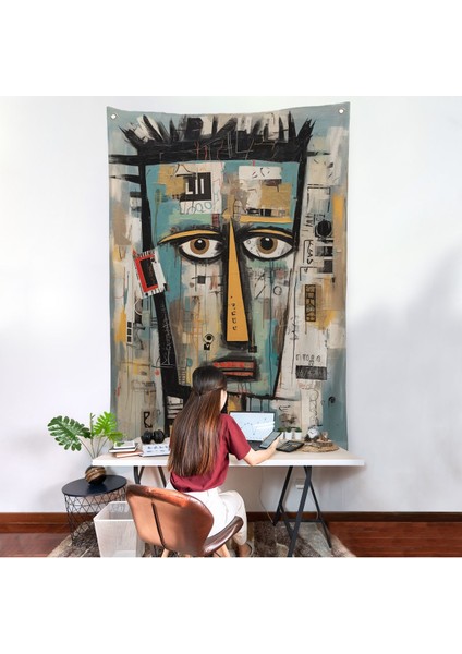 Sürreal Insan Yüzü Duvar ÖRTÜSÜ-7999