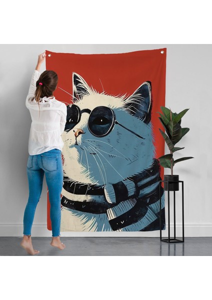 Cool Kedi Duvar ÖRTÜSÜ-7643 modelleri