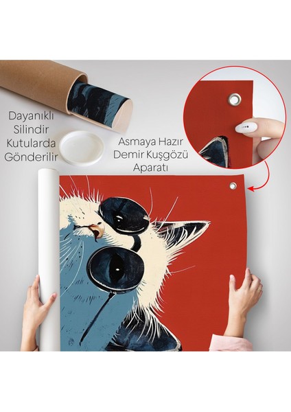 Cool Kedi Duvar ÖRTÜSÜ-7643 indirimleri