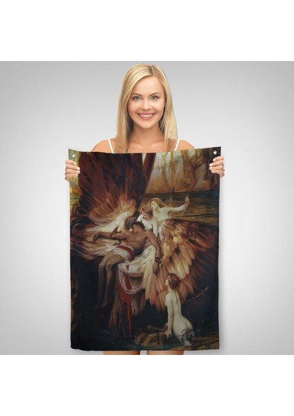 Ikarus Için Ağlayan Melekler Duvar Örtüsü-Halısı - Lament For ICARUS-6499 fiyatları