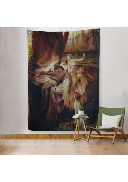 Ikarus Için Ağlayan Melekler Duvar Örtüsü-Halısı - Lament For ICARUS-6499