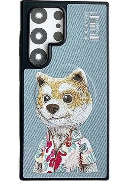 Samsung Galaxy S23 Ultra Fun Magsafe Kapak - Titan Gri Nrmsa