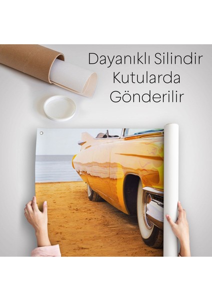 Sarı Klasik Araba Duvar ÖRTÜSÜ-HALISI-6612 indirimleri