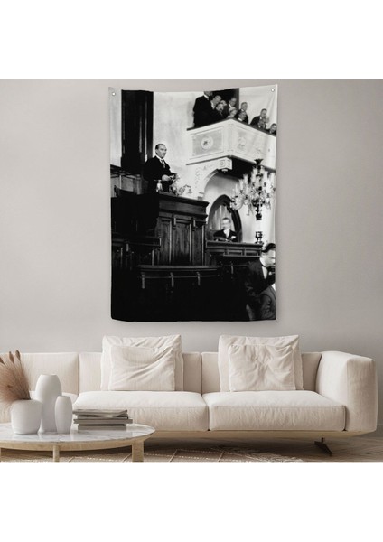 Atatürk 29 Ekim Meclis Konuşması Duvar ÖRTÜSÜ-HALISI-6467