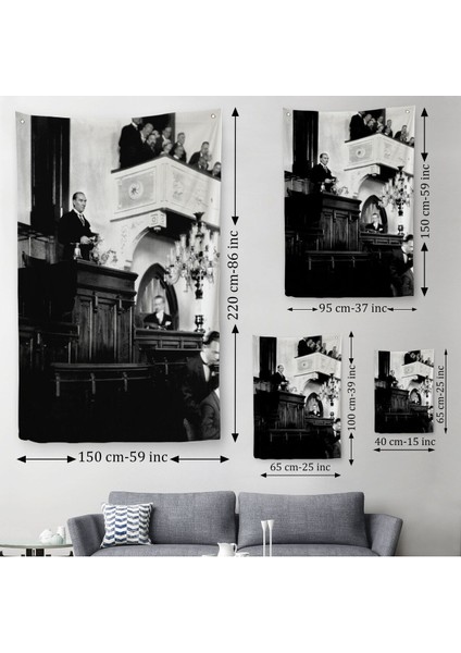 Atatürk 29 Ekim Meclis Konuşması Duvar ÖRTÜSÜ-HALISI-6467 modelleri