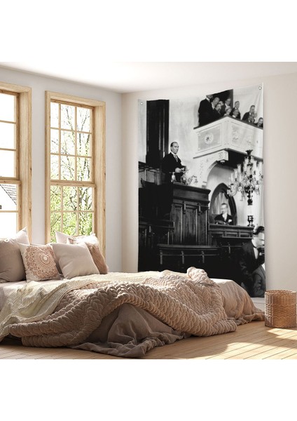 Atatürk 29 Ekim Meclis Konuşması Duvar ÖRTÜSÜ-HALISI-6467