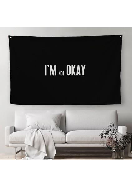 Ben Iyi Değilim Kanvas Duvar Örtüsü-Halısı, Aykırı Duvar Sanatı, Duvar ÖRTÜSÜ-HALISI-5371