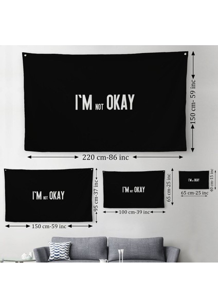 Ben Iyi Değilim Kanvas Duvar Örtüsü-Halısı, Aykırı Duvar Sanatı, Duvar ÖRTÜSÜ-HALISI-5371 modelleri
