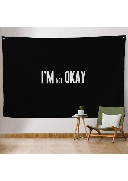 Ben Iyi Değilim Kanvas Duvar Örtüsü-Halısı, Aykırı Duvar Sanatı, Duvar ÖRTÜSÜ-HALISI-5371