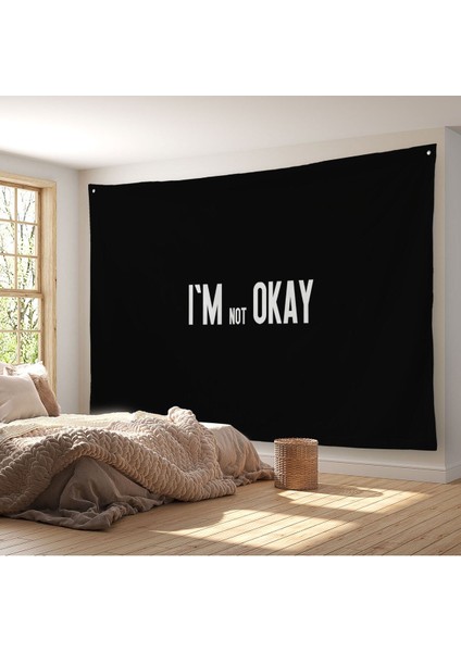 Ben Iyi Değilim Kanvas Duvar Örtüsü-Halısı, Aykırı Duvar Sanatı, Duvar ÖRTÜSÜ-HALISI-5371