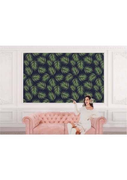 Tropikal Ağaç Yaprakları Duvar KAĞIDI-5562