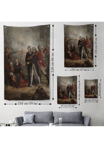 San Nicolas'ın St Vincent'ta Teslim Olması Reprodüksiyon Duvar Örtüsü - HALISI-6277 modelleri