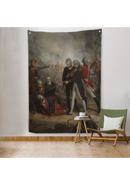 San Nicolas'ın St Vincent'ta Teslim Olması Reprodüksiyon Duvar Örtüsü - HALISI-6277