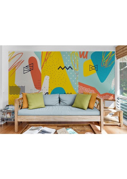 Hg Modern Soyut Görünümlü Dekoratif Duvar KAĞIDI-3577