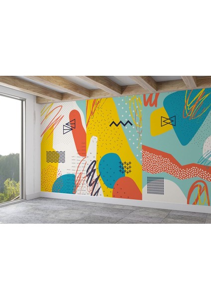 Hg Modern Soyut Görünümlü Dekoratif Duvar KAĞIDI-3577 fiyatları