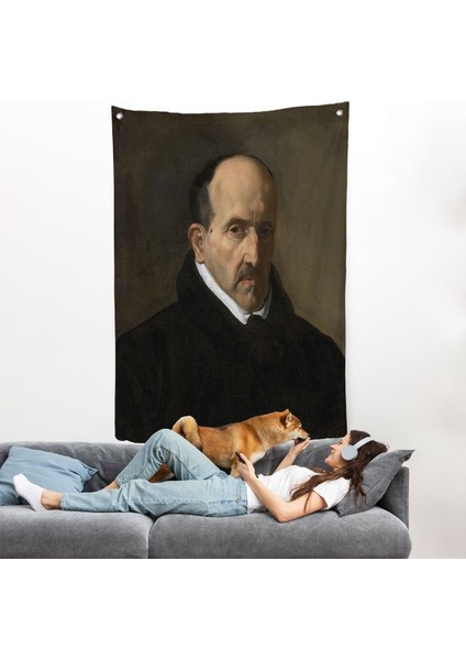 Velázquez - Şair Luis De Góngora Duvar ÖRTÜSÜ-7357