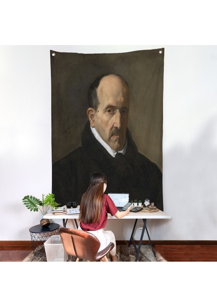 Velázquez - Şair Luis De Góngora Duvar ÖRTÜSÜ-7357