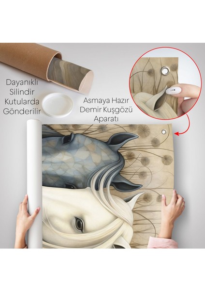 At Çifti Duvar ÖRTÜSÜ-7549 indirimleri