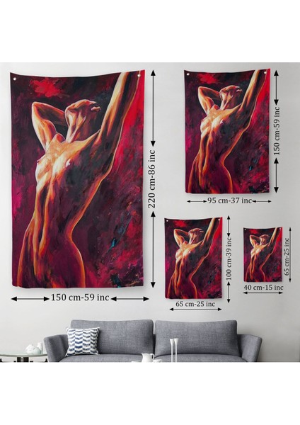 Dans Eden Kadın Dekoratif Duvar ÖRTÜSÜ-HALISI-6399 modelleri