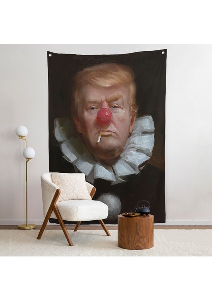 Palyaço Donald Trump Duvar ÖRTÜSÜ-7849