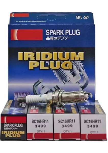 Toyota Yaris 1.33 Benzinli Buji Seti 2009-2011 Denso