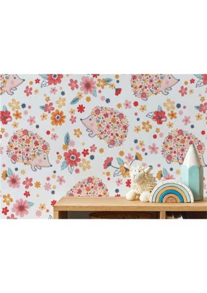 Sevimli Kirpi Desenli Duvar KAĞIDI-5720 modelleri